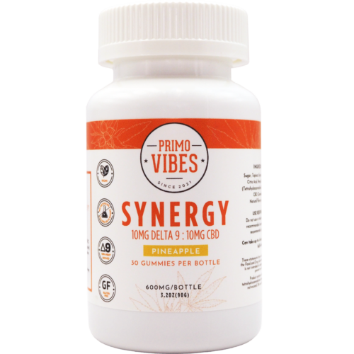 Primo Vibes Synergy 10mg Delta 9 Gummy Pineapple