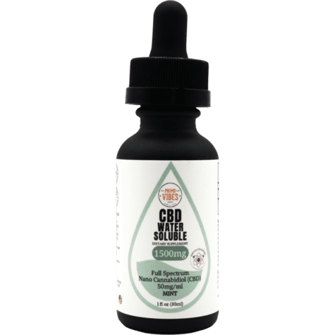 Primo Vibes 1500mg Nano Water Soluble Tincture Mint Flavor