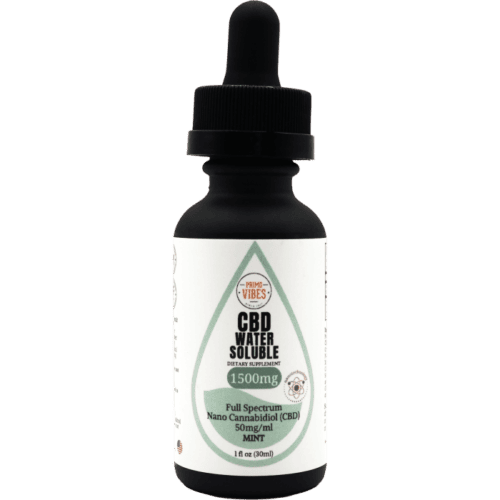 Primo Vibes 1500mg Nano Water Soluble Tincture Mint Flavor