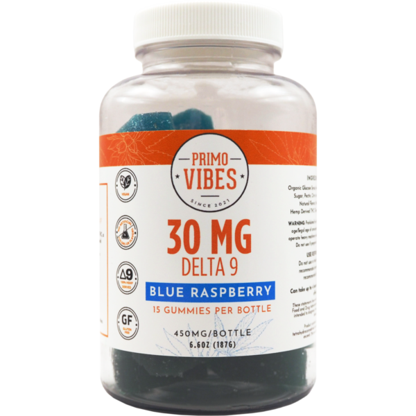 30mg Delta 9 Gummies Blue Raspberry