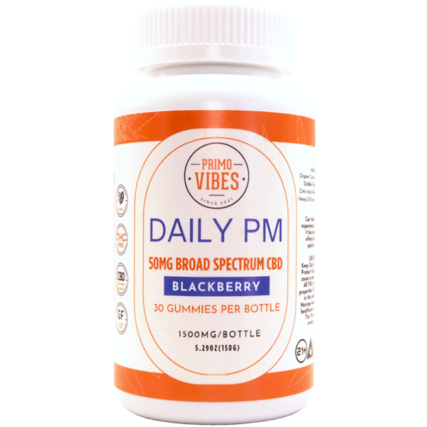 50mg CBD Broad Spectrum Daily PM Gummy