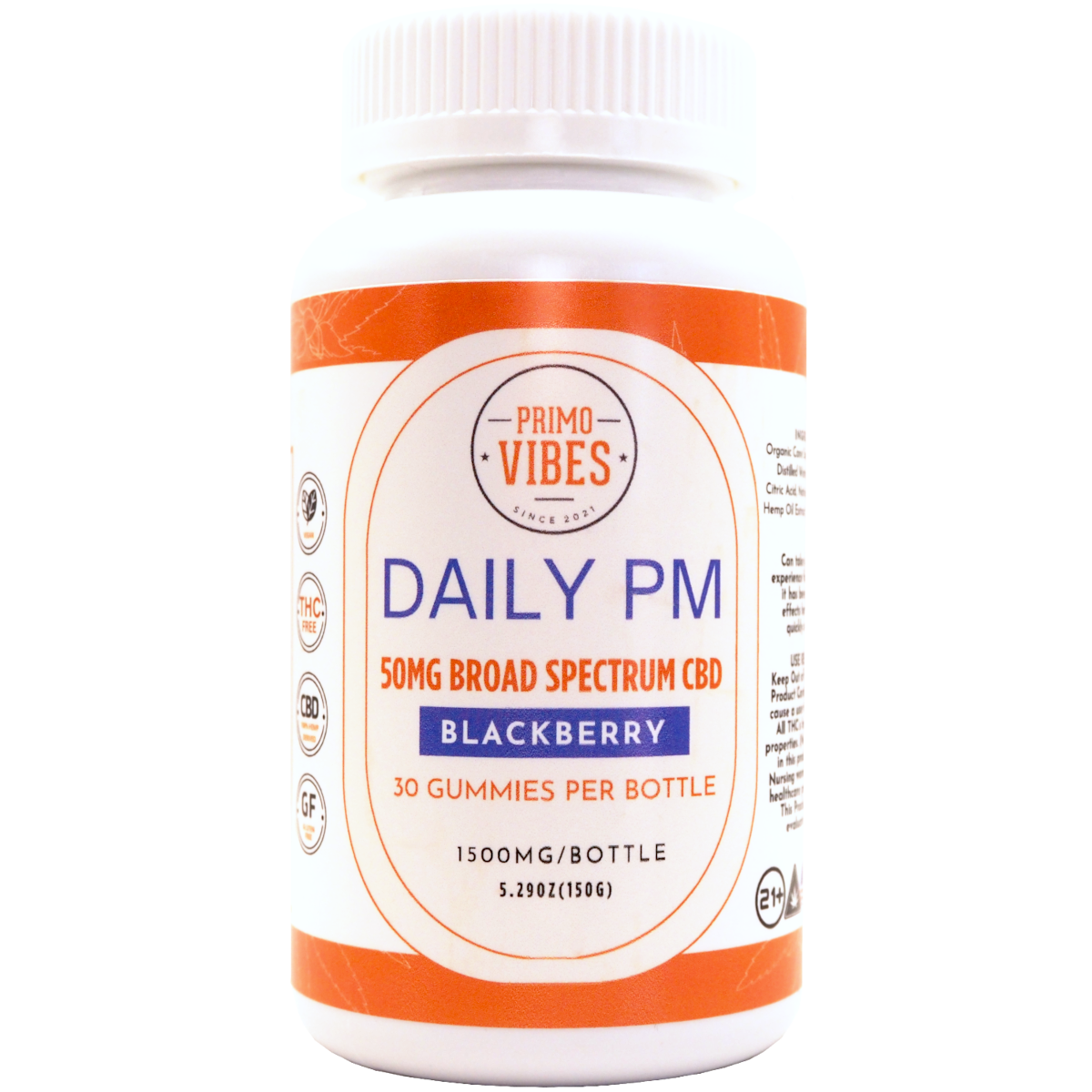 50mg CBD Broad Spectrum Daily PM Gummy