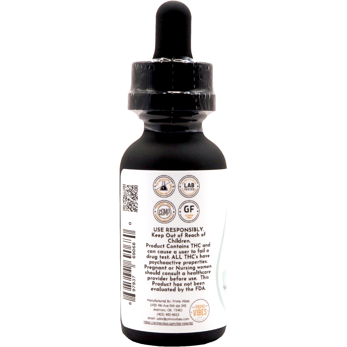 CBD Nano Water Soluble Tinctures 500mg - Primo Vibes - Image 3