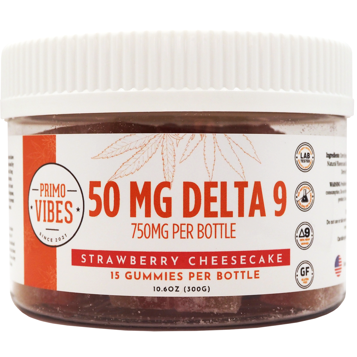 Primo Vibes 50mg Delta 9 Gummies in Coppell, Texas