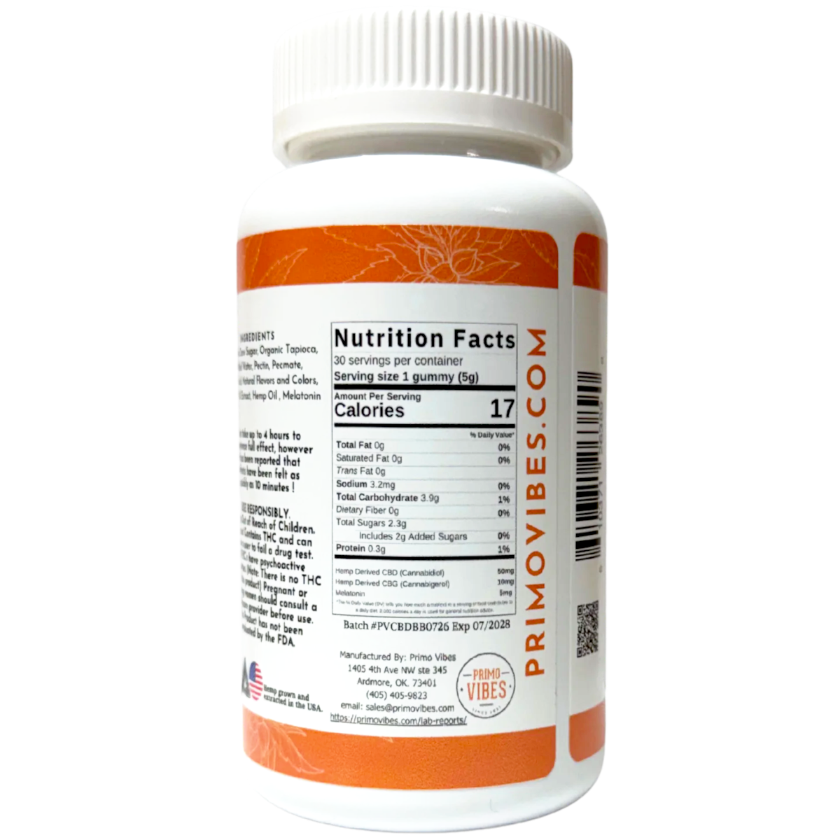 50mg CBD Broad Spectrum Daily PM Gummy - Image 3